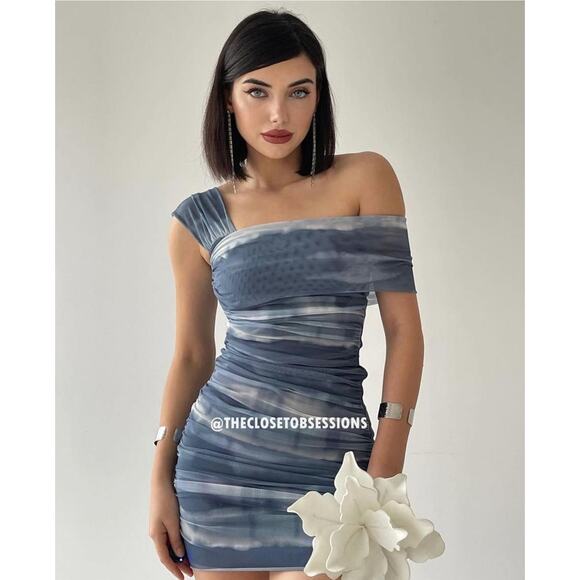 ZARA Ruched Mini Dress NWT - Picture 1 of 17